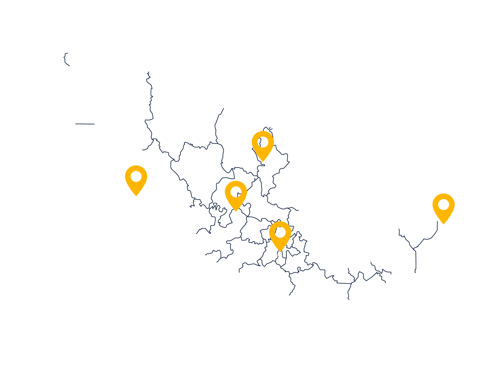 Mapa de oficinas en México